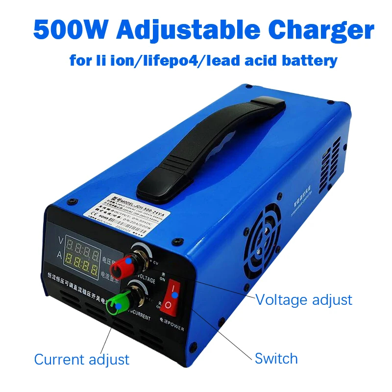 500W 0-15V adjust charger 0- 120V 0-60V 54.6V 50A 29.2V 20A 48V 88.4v 60V 30A 72V 54.6v 50A charger 58.4v 10A 84V 20A lifepo4 - Image 2
