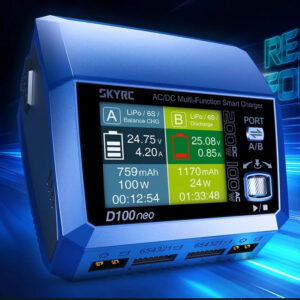 SkyRC D100neo Charger SK-100199 AC100W DC200W Smart Lipo Charger Replacement For D100 V2 Upgrade