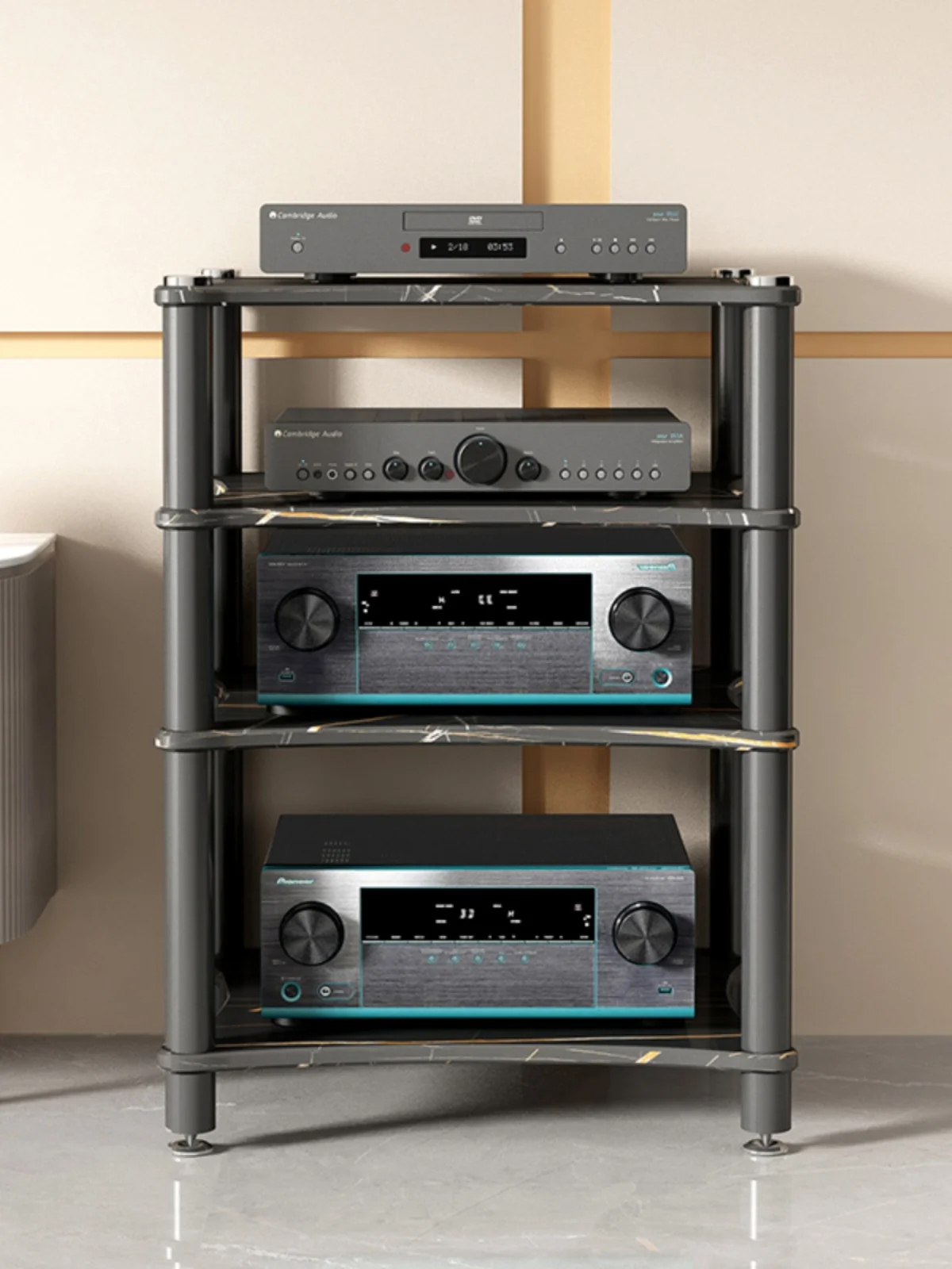 A-852 Power Amplifier Rack Cabinet Audio Room Home Theater Conference Room Equipment Cabinet Audio Tank Shock Absorber Stand