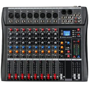 Dj Controller Mixer Audio Sound Mixing Table Card Professional Pc Digital Consoles Interface Console Pro Equipment 8 Channel