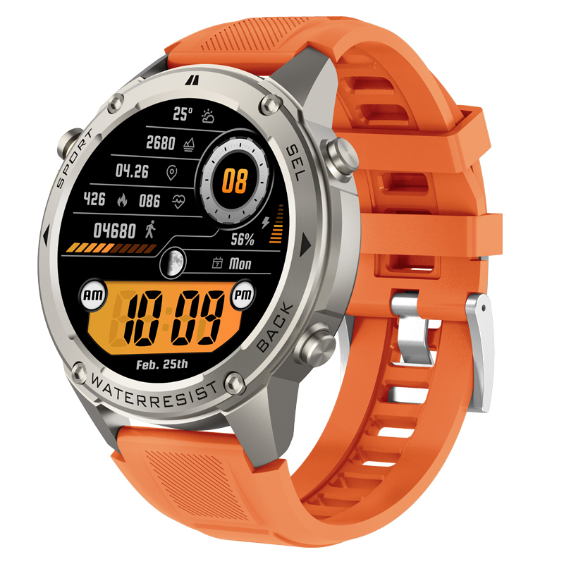 2025 Relojes Smart Watch 1.43inch AMOLED 500mAh Battery 5ATM Waterproof BT Calling GPS Sports SmartWatch DM56 Fitness Tracking