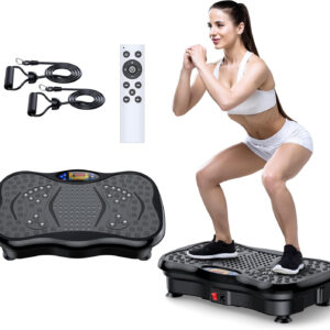 Phenitech Vibration Plate Exercise Machine, Lymphatic Drainage & Muscle Recovery, Portable Shaker Board for Home Gym
