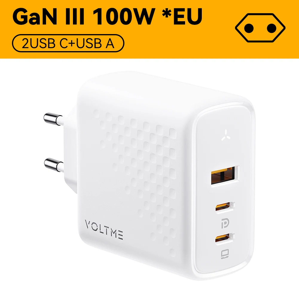 VOLTME 100W GaN Charger For Macbook Tablet USB Type C Charger Fast Charging Charger For iPhone 15 14 13 12 Quick Charge 4.0 3.0 - Image 4