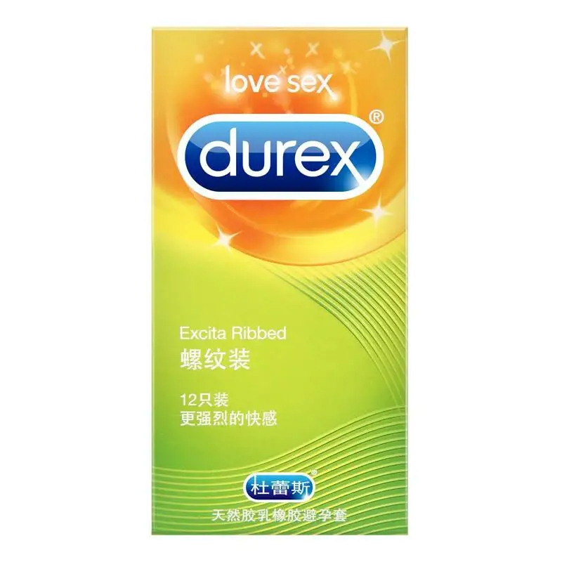 Durex Excita Ribbed Invisible Ultra-thin Condom Natural Latex Rubber Penis Sleeve Adult Products For Men Sexual Toys In - Image 7