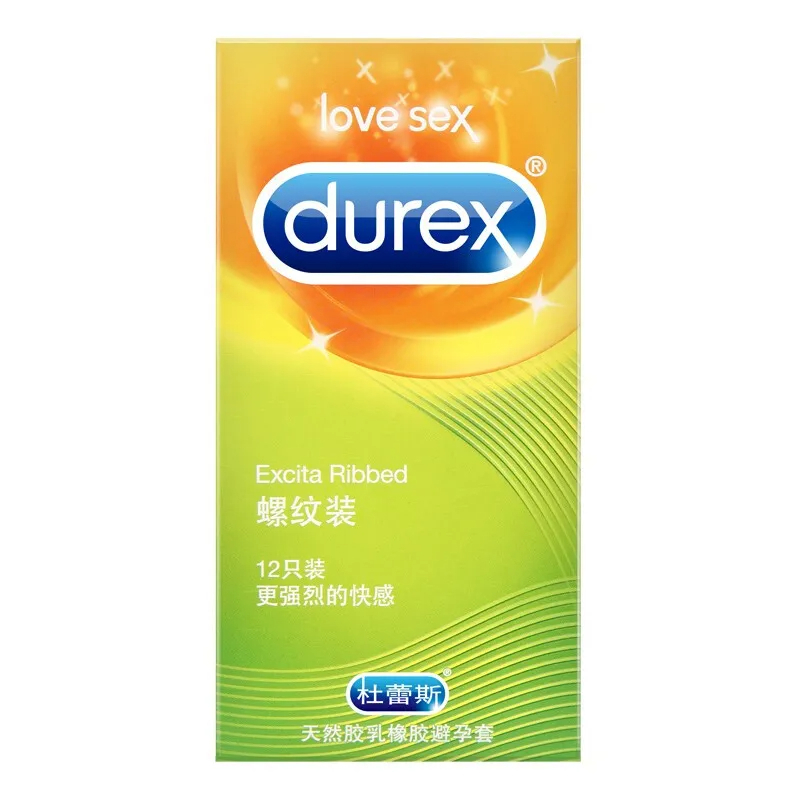 Durex Excita Ribbed Invisible Ultra-thin Condom Natural Latex Rubber Penis Sleeve Adult Products For Men Sexual Toys In - Image 2