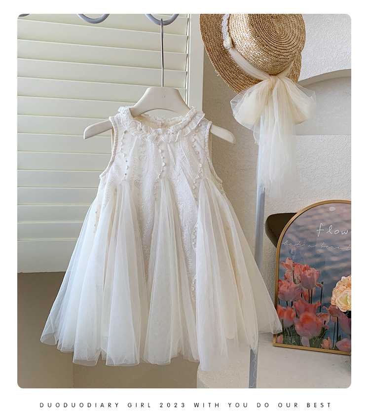 422 Summer Princess Design Little Baby Girls Embroidery Flower Dress Infant Toddler Kids Tutu Dresses Clothing - Image 3