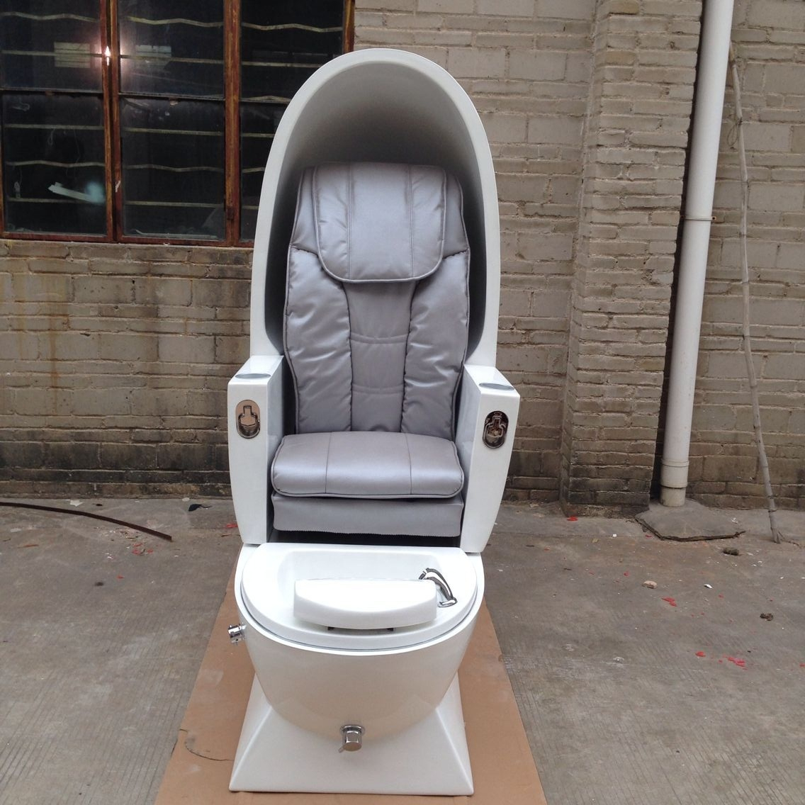 Luxury Nail Salon Hot Sale Modern Cheap White Egg Shape Massage Foot Spa Pedicure Spa Chair for Sale - Image 4