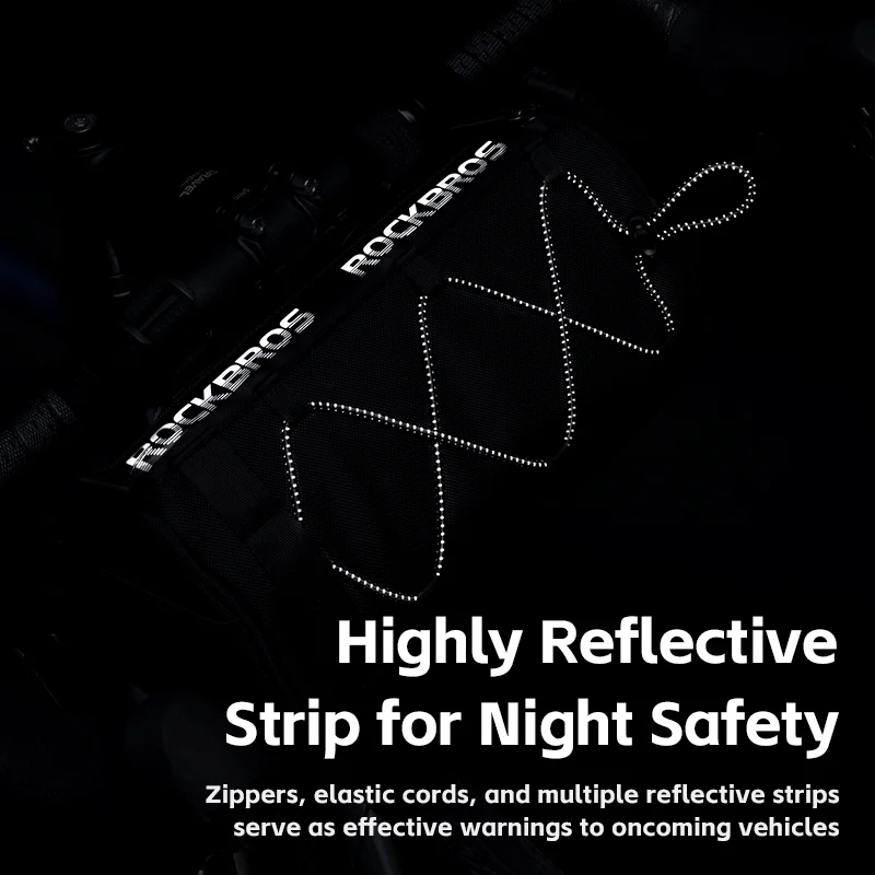 ROCKBROS Bike Handlebar Front Bag Large Capacity Bicycle Front Storage Bag Portable Shoulder Bag Multi-purpose Cycling Accessory - Image 2