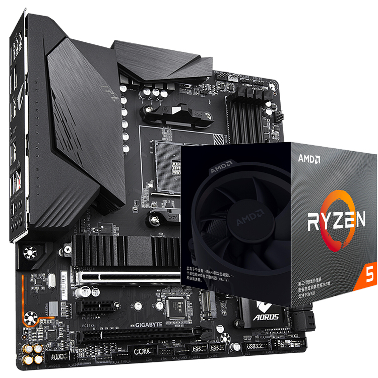 Hot Sale Combo GIGABYTE B550M AORUS PRO Used Motherboard for Gaming Desktop with AMD AM4 Ryzen R5 7 9 3600 3600X 3700X CPU - Image 5