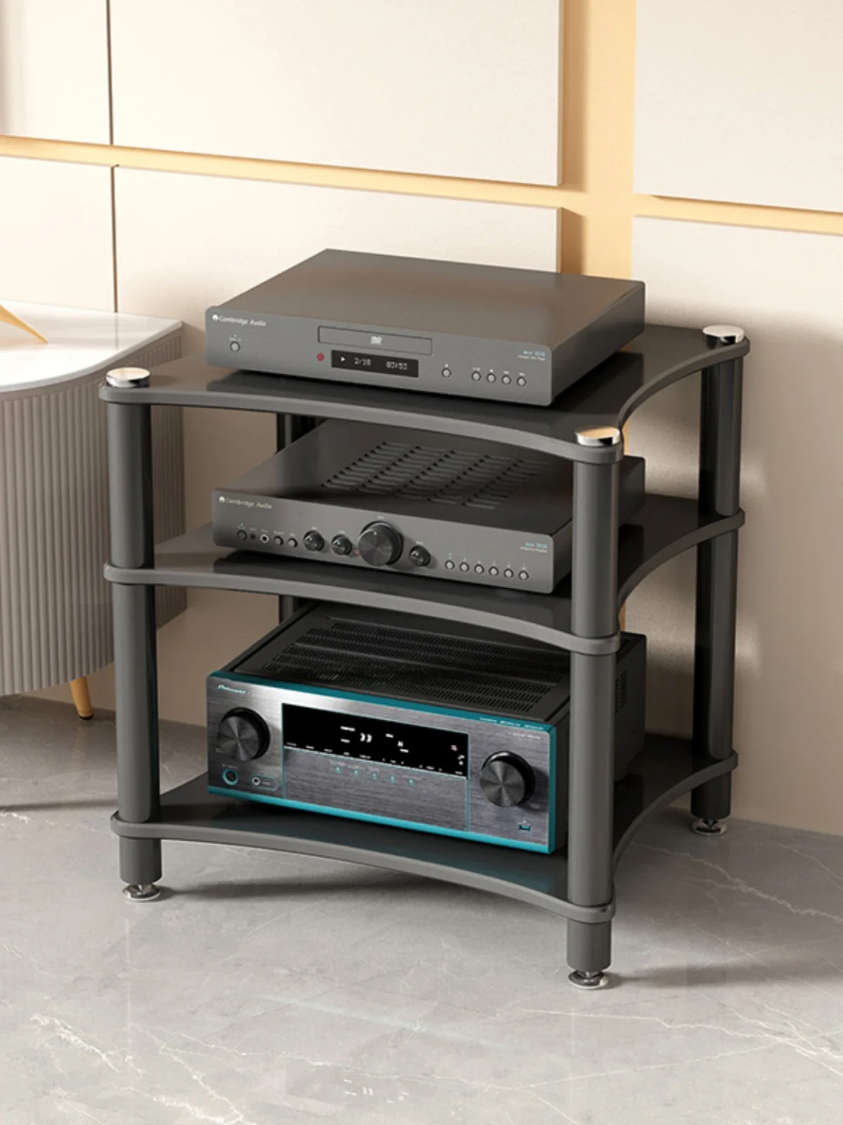 A-852 Power Amplifier Rack Cabinet Audio Room Home Theater Conference Room Equipment Cabinet Audio Tank Shock Absorber Stand - Image 3