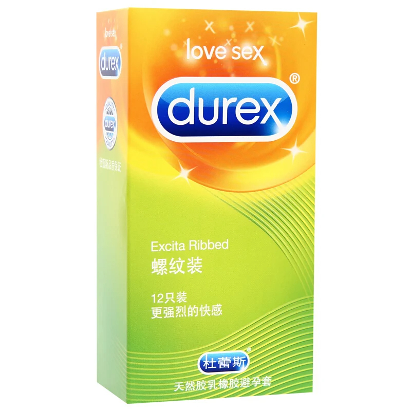 Durex Excita Ribbed Invisible Ultra-thin Condom Natural Latex Rubber Penis Sleeve Adult Products For Men Sexual Toys In - Image 4