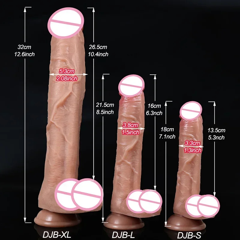 Spuer Bigger Realistic Dildos Silicone Layer Penis with Suction Cup Adult Sexy Toys for Woman Men Vagina Anal Massage Stimulator - Image 3