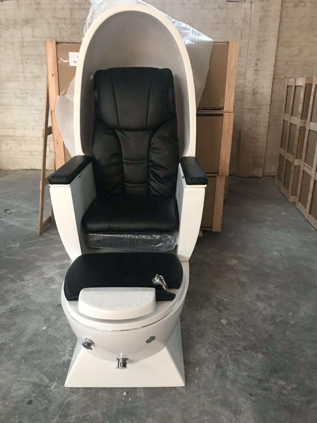 Luxury Nail Salon Hot Sale Modern Cheap White Egg Shape Massage Foot Spa Pedicure Spa Chair for Sale - Image 6