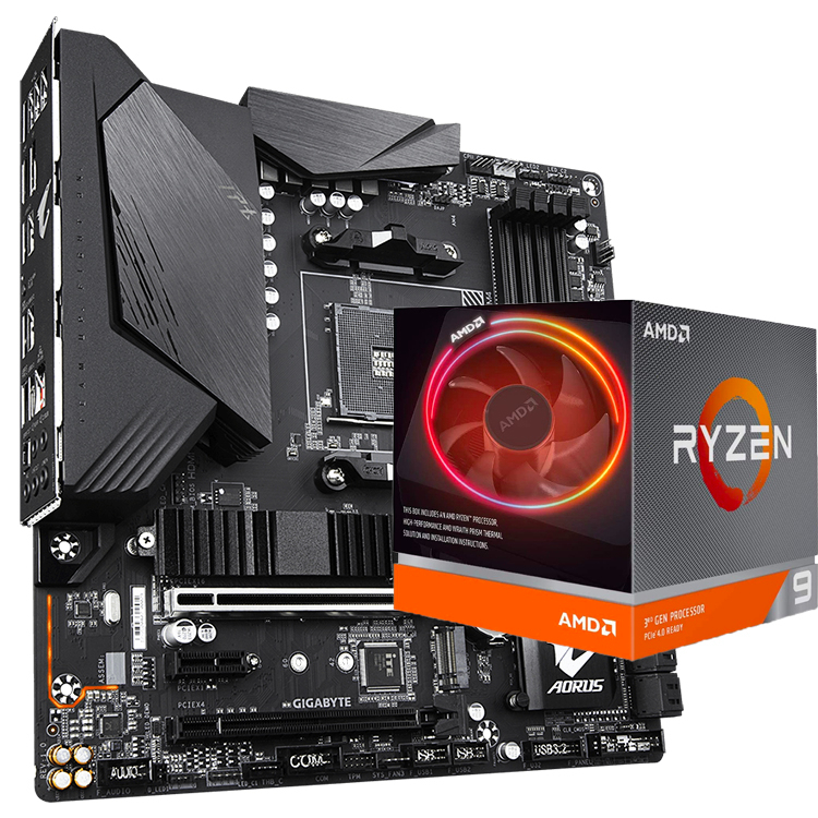 Hot Sale Combo GIGABYTE B550M AORUS PRO Used Motherboard for Gaming Desktop with AMD AM4 Ryzen R5 7 9 3600 3600X 3700X CPU - Image 2