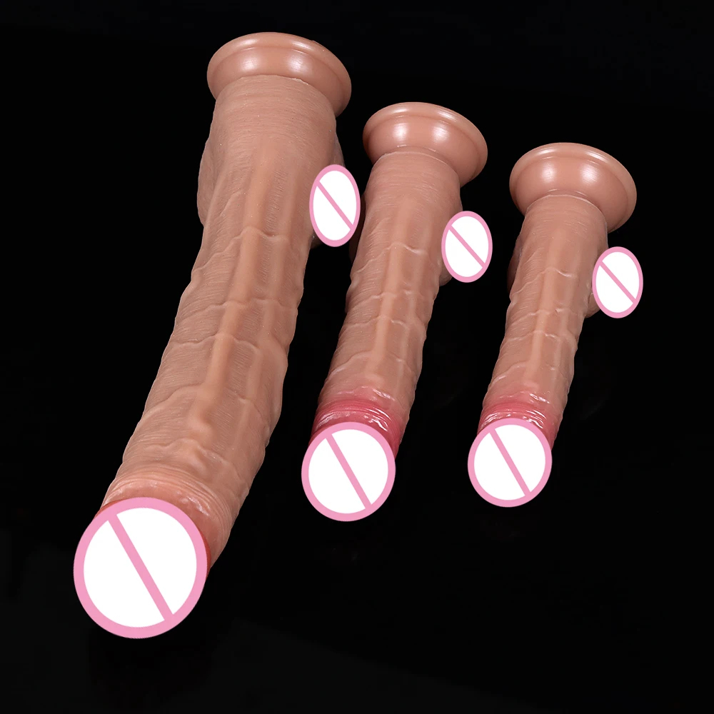 Spuer Bigger Realistic Dildos Silicone Layer Penis with Suction Cup Adult Sexy Toys for Woman Men Vagina Anal Massage Stimulator - Image 4