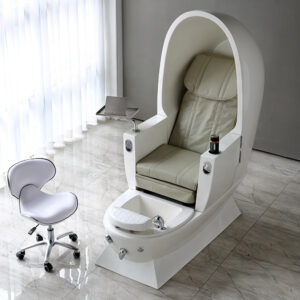 Luxury Nail Salon Hot Sale Modern Cheap White Egg Shape Massage Foot Spa Pedicure Spa Chair for Sale