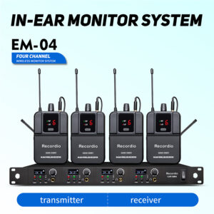GAW-EM04 Professional Stage Wireless Monitor In-Ear Recognition System Performance Monitor Headphones for Performances Concerts