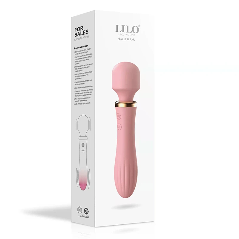 BLACKWOLF Powerful AV Vibrator Magic Wand Personal Clit Massage Clitoral Stimulator Big Head Vibrators Sex Toys For Woman Adults