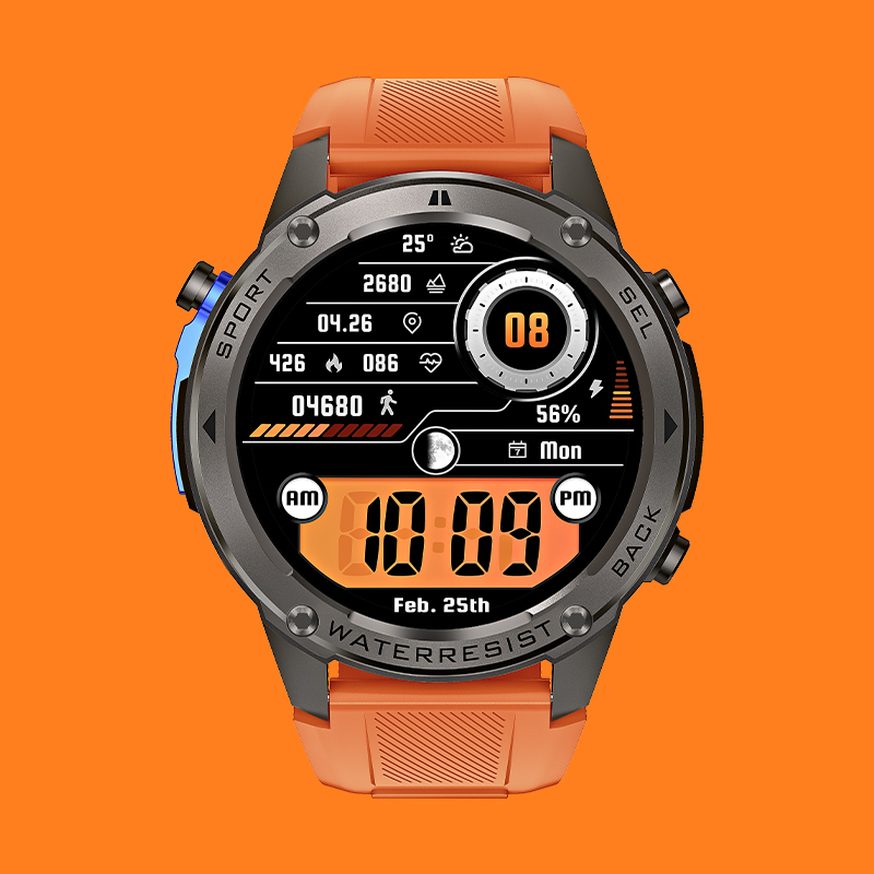 2025 Relojes Smart Watch 1.43inch AMOLED 500mAh Battery 5ATM Waterproof BT Calling GPS Sports SmartWatch DM56 Fitness Tracking - Image 2