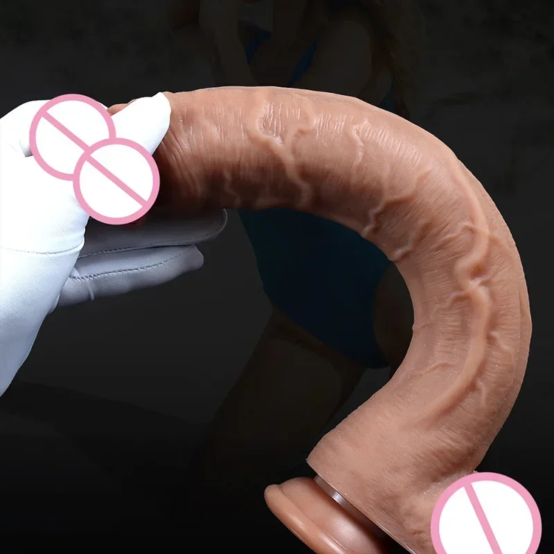 Spuer Bigger Realistic Dildos Silicone Layer Penis with Suction Cup Adult Sexy Toys for Woman Men Vagina Anal Massage Stimulator - Image 5