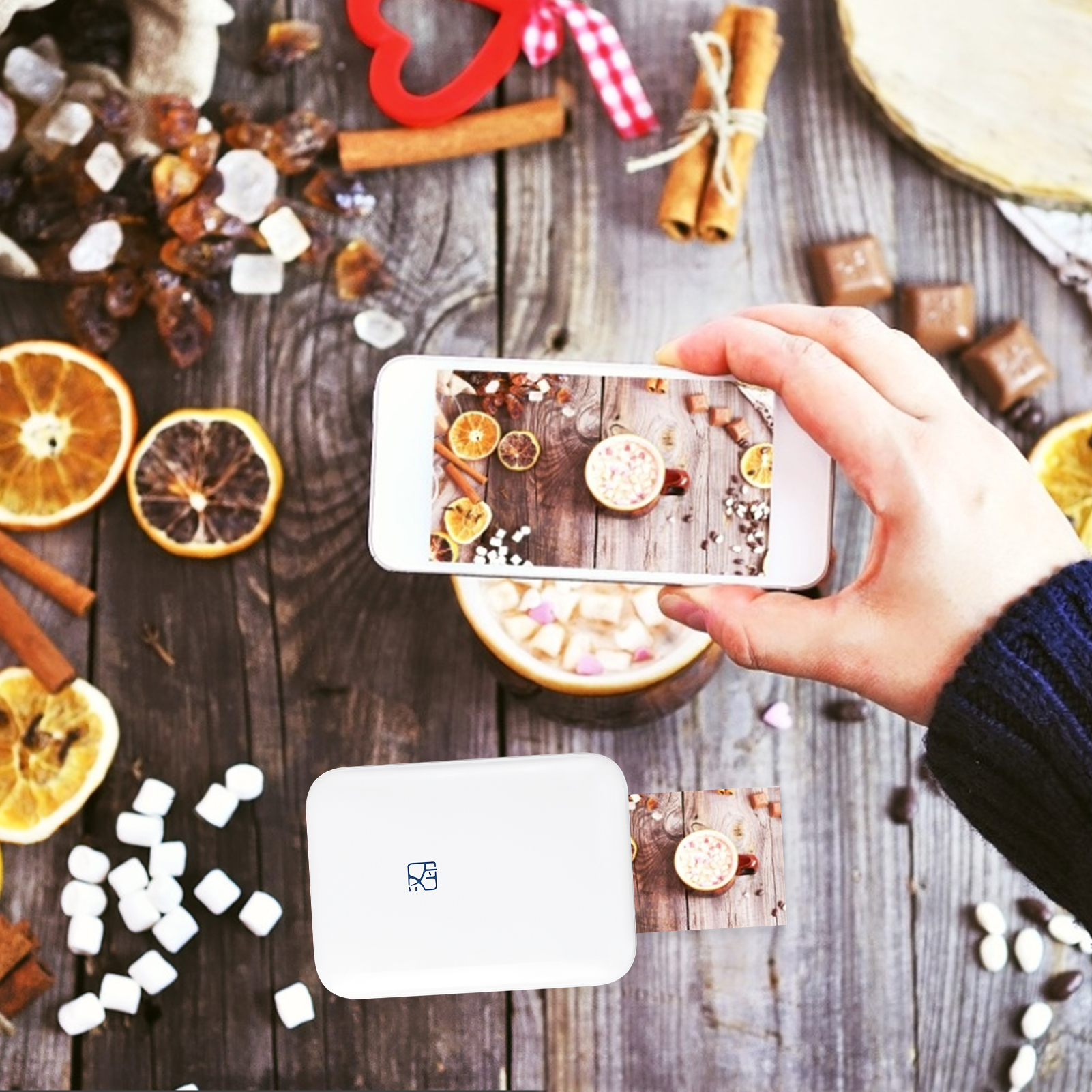 HPRT 2*3inch Compact Portable Mini Color Photo Printer MT53 HD Zink Paper 550mAh Share Creative DIY for Students Office Travel - Image 2