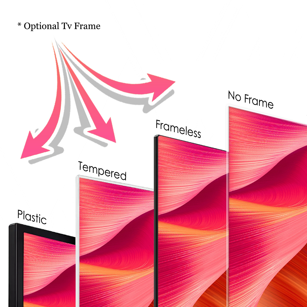 Unbreakable Smart TV 75 Inch Larger Screen TV Home Heater 4K UHD Television 80 Inch LED TV - Image 2