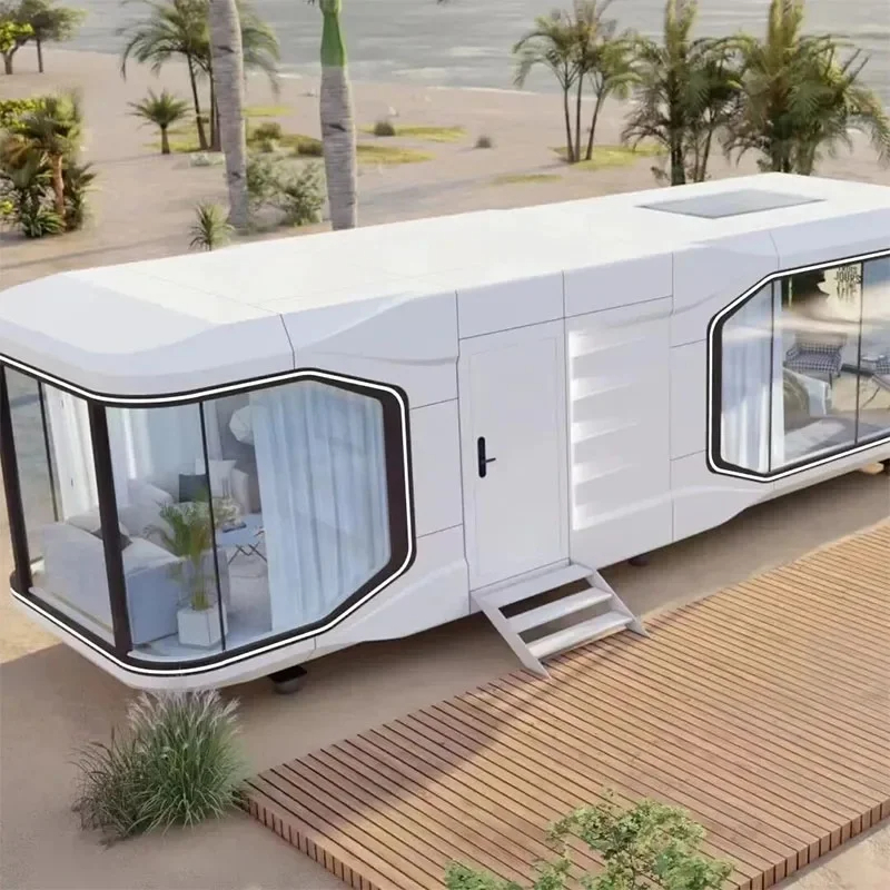 20ft 30ft 40ft Mobile Homes, Luxury Tiny Houses, Prefabricated Space Capsule Container House, Ideal for Commercial Use