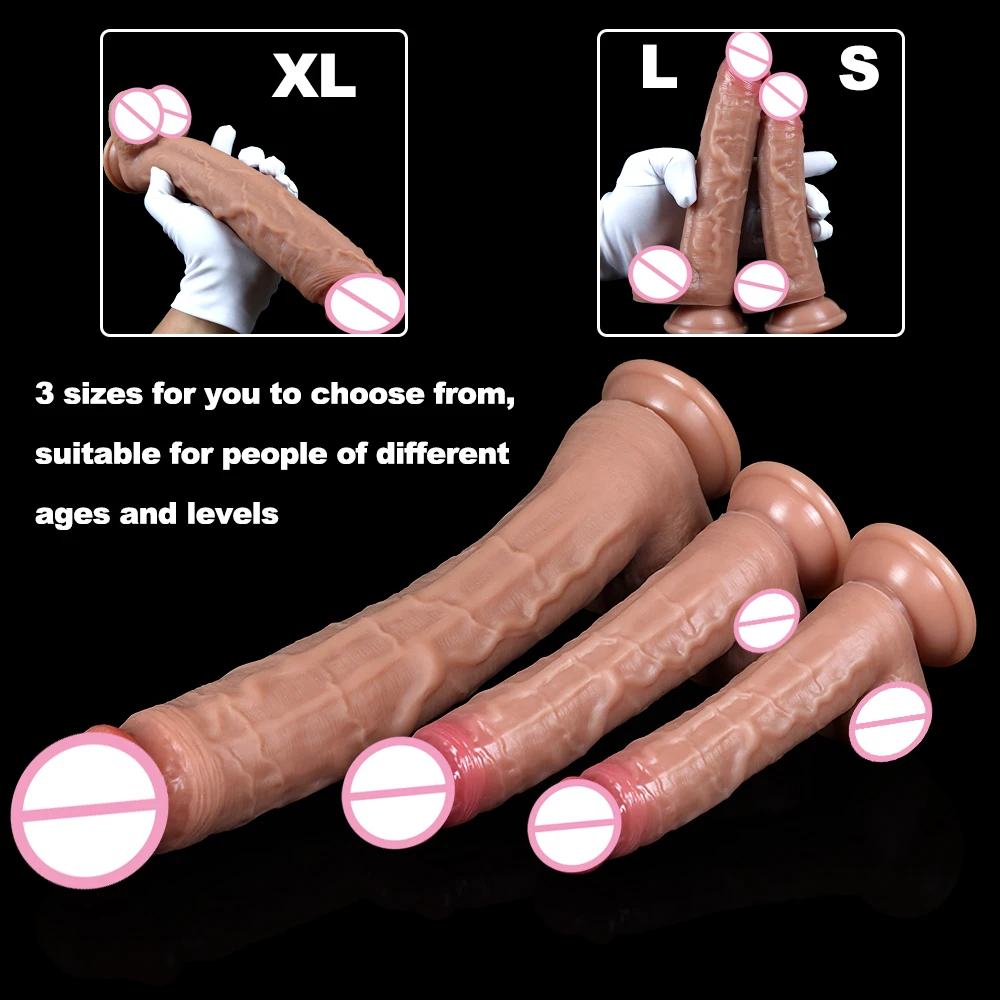 Spuer Bigger Realistic Dildos Silicone Layer Penis with Suction Cup Adult Sexy Toys for Woman Men Vagina Anal Massage Stimulator - Image 6
