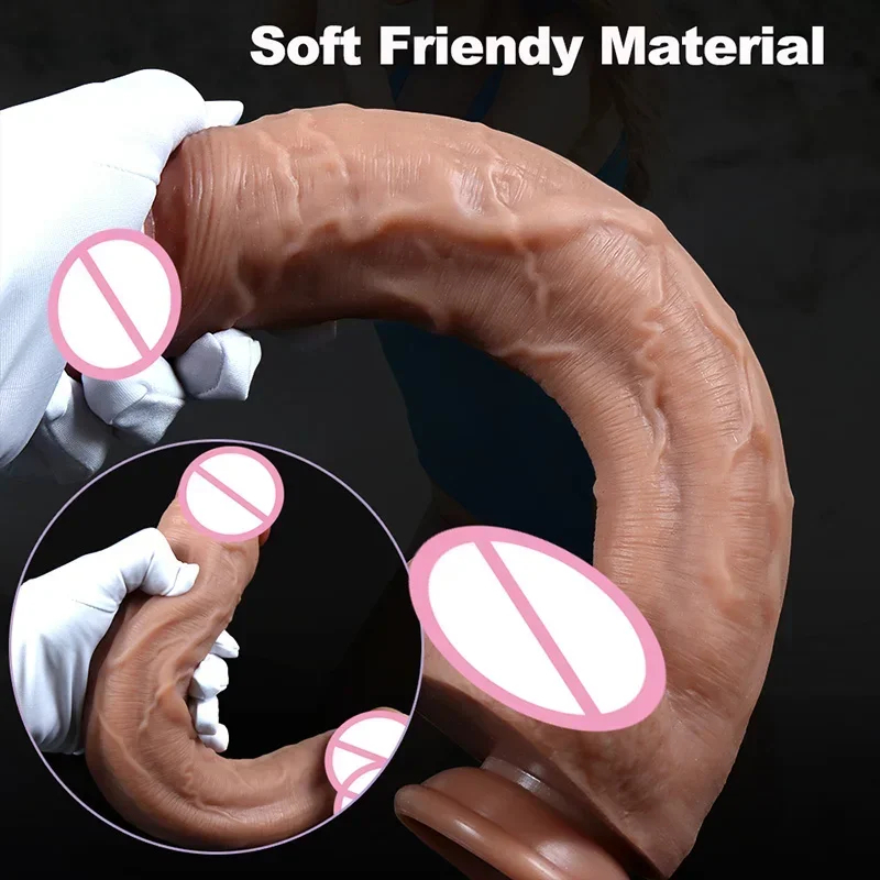Spuer Bigger Realistic Dildos Silicone Layer Penis with Suction Cup Adult Sexy Toys for Woman Men Vagina Anal Massage Stimulator - Image 2